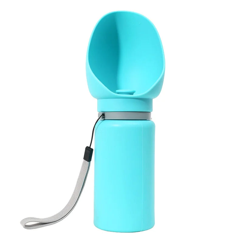 The Basecamp Folding Travel Water Bottle folded flat for storage