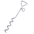 The Anchor Ground Stake screwed into the ground with a lead attached