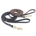 The Ranger Leather Leash in cowhide with copper hardware